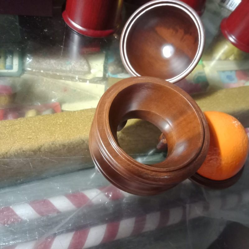 TARBELL's ORANGE VASE with bottom hole